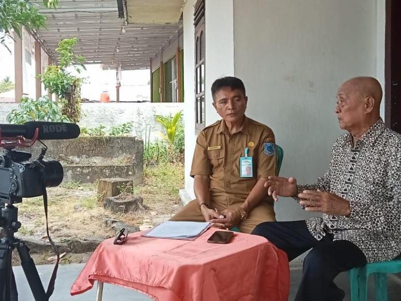 Sambangi Kediaman Tokoh Presidium, DKPUS Babel Gali Sejarah Pemekaran Wilayah Belitung Timur