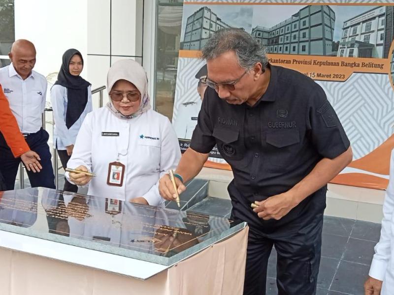 Pj Gubernur Resmikan Gedung Layanan Perpusprov Babel