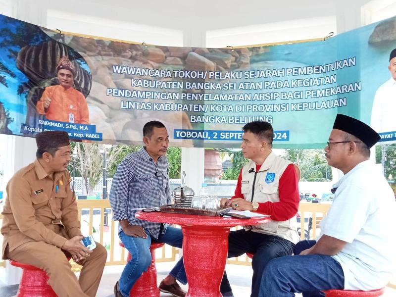 Hadirkan 2 Tokoh, Tim DKPUS Babel Gali Sejarah Pembentukan Bangka Selatan 