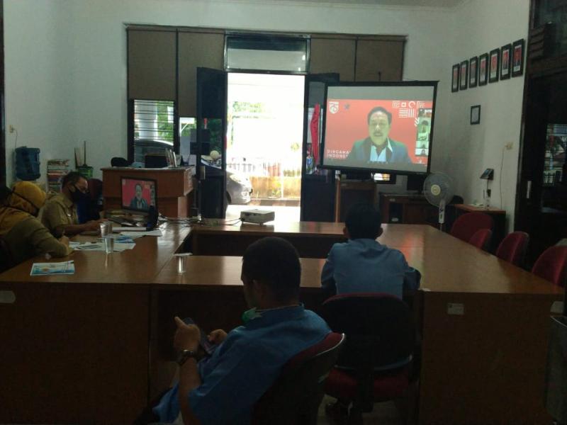 Dalam Sehari Pegawai DKPUS Babel Ikuti Tiga Webinar