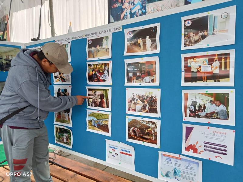 Yuk Kunjungi, DKPUS Babel Pamerkan Foto Arsip Peristiwa Covid-19 di Festrip 2