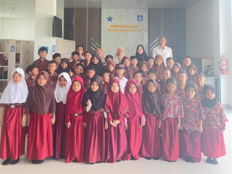 Guru SDN 41 Pangkalpinang Sebut Perpusprov Sangat Bagus jadi Rujukan Siswa Menggerakkan Literasi