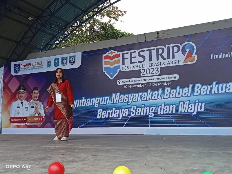 Meriahkan Festrip 2, Belasan Pelajar SLTA se-Babel Ikuti Lomba Bercerita Rakyat Bahasa Daerah