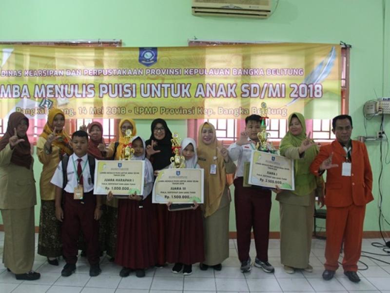 Lomba Menulis Puisi Untuk Anak SD/MI Provinsi Kepulauan Bangka Belitung Tahun 2018