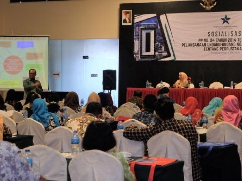 Perpusnas mengadakan Sosialisasi PP Nomor 24 Tahun 2014 tentang Pelaksanaan Undang-Undang Nomor 43 Tahun 2017 tentang Perpustakaan di Kota Pangkalpinang