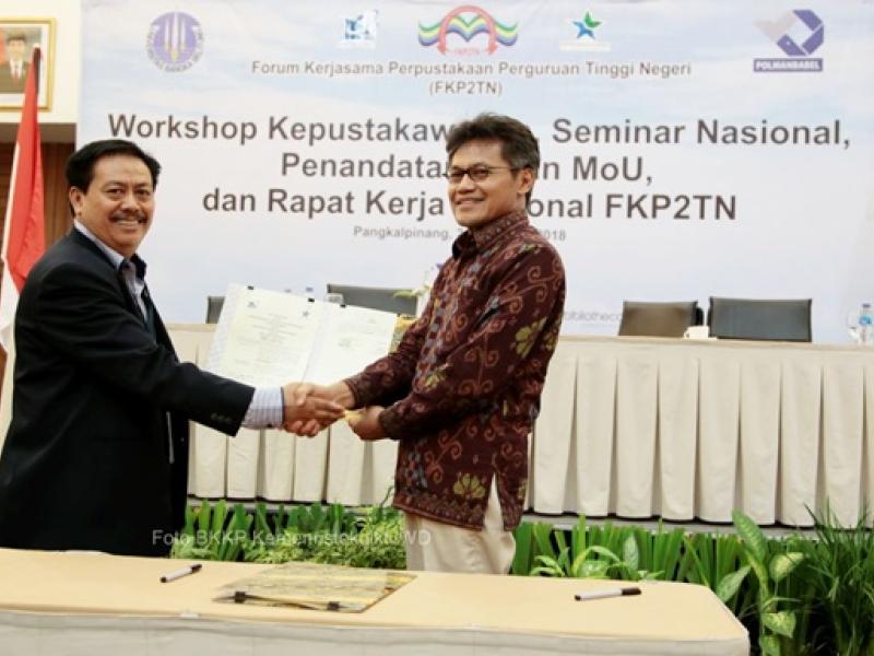 Workshop Kepustakawanan, Seminar Nasional, Penandatanganan MoU dan Rapat Kerja Nasional FKP2TN di Pangkalpinang
