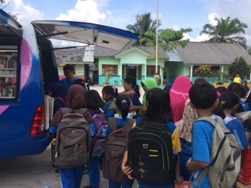 PELAKSANAAN PELAYANAN PERPUSTAKAAN KELILING DINAS KEARSIPAN DAN PERPUSTAKAAN PROVINSI KEP. BANGKA BELITUNG BULAN MEI TAHUN 2018