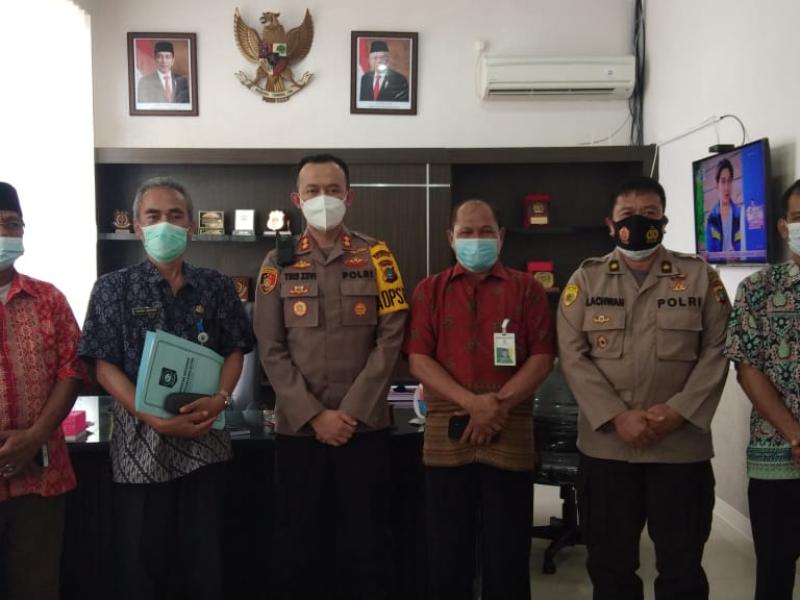 Rencana Bangun Gedung Perpusrov, Kadis DKPUS Silaturahmi dengan Kapolres Pangkalpinang