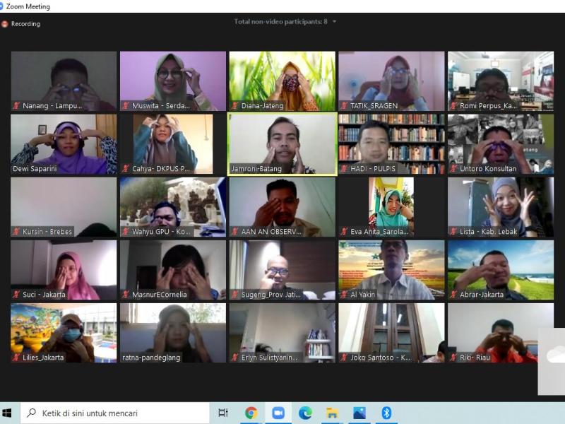 Dua Pustakawan DKPUS Babel Ikuti Pembekalan Master Trainer Baru, Via Virtual