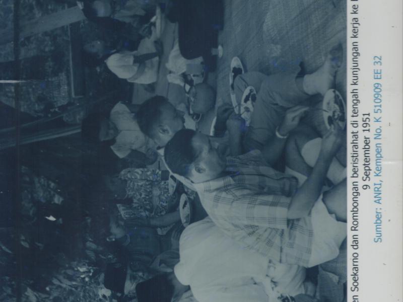 Presiden Soekarno dan rombongan berkunjung ke Bangka, pada tanggal 9 September 1951