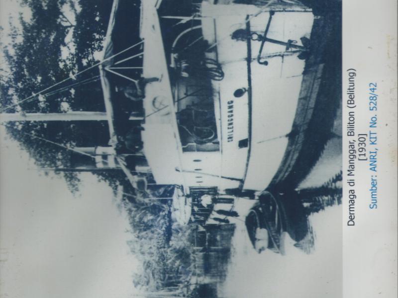 Dermaga di Manggar Biliton (belitung), Tahun 1930