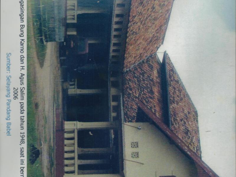 Rumah tempat pengasingan Bung Karno dan H. Agus Salim pada tahun 1948 yang saat ini kita kenal dengan nama Wisma Ranggam