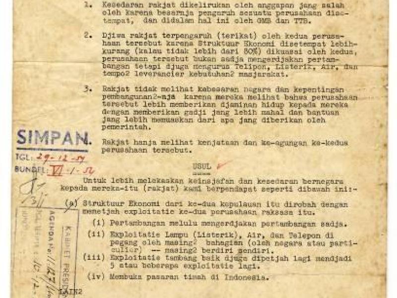 Surat Permohonan dari Mohammad Saleh