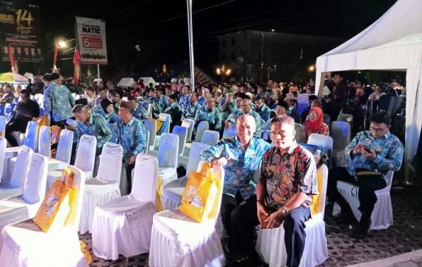 Kepala DKPUS Babel Rakhmadi Babel saat menghadiri Malam Resepsi HUT ke23 Babel.