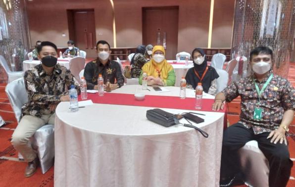 Kepala DKPUS Provinsi Babel Rakhmadi, saat menghadiri Sosialisasi Program Transformasi Perpustakaan Berbasis Inklusi Sosial (TPBIS), Kamis (24/3/2022).