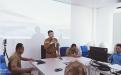 Kepala DKPUS Babel Rakhmadi mewakili Plh Sekda Babel saat membuka Rakor Perencanaan dan Sinkronisasi Renja 2025 di GLP Babel, Senin (22/4/2024).