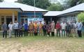 Tim Penggalian Budaya Etnis DKPUS Babel foto bersama saat menyambangi Desa Lalang, Belitung Timur.