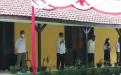 Kepala DKPUS Babel Rakhmadi saat memimpin Apel Pagi Pegawai di Lingkungan DKPUS Babel, Rabu (14/7/2021).