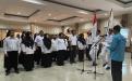 Rakhmadi Ketua PD GPMB Babel melantik PD GPMB Kabupaten/Kota Se-Babel, Selasa (8/11/2022). 