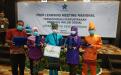 Kepala DKPUS Babel Asyraf Suryadin foto bersama peraih penghargaan Tim Sinergi Provinsi Terbaik tingkat nasional.