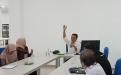 Kepala DKPUS Babel Rakhmadi memimpin pembahasan pemanfaatan GLP Babel bersama Kepsek dan Perguruan Tinggi. 