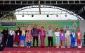 Juri dan Pemenang Lomba Baca Puisi rangkaian Festrip Babel 2022 sekaligus memeriahkan hari jadi ke-22 Provinsi Babel di ATM Kota  Pangkalpinang foto bersama. 