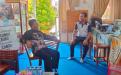 Kepala DKPUS Babel Rakhmadi saat visitasi Penilaian Lomba Perpustakaan SMA/SMK/MA di SMAN 1 Gantung, Beltim, Jumat (19/4/2024).
