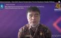 Kepala DKPUS Babel Rakhmadi saat membuka Webinar Kearsipan "Kilas Balik Pembentukan Provinsi Kepulauan Bangka Belitung dalam Penyelamatan Arsip Statis", Kamis (11/11/2021).