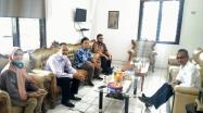 Kepala DKPUS Babel Dr Asyraf Suryadin menerima kunjungan Kepala Kantor Bahasa Perwakilan Babel.