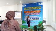 Peserta Lomba Bertutur SD/MI Tingkat Provinsi Babel saat tampil, Kamis (4/7/2024).