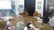 Rakhmadi Kepala DKPUS Provinsi Babel memberikan pengarahan kepada Tim Dana Dekon DKPUS Babel Tahun 2022, Senin (21/3/2022).