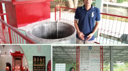 Sumur Dewi Kwan Yin yang berada di Objek Wisata Dewi Kwan Yin, Sungailiat, Bangka, Babel.